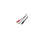 Cble audio rca / jack - psaud05 - noir / blanc / rouge poss - le cble audio