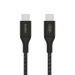 C�ble tress� usb - c vers usb - c 240w 2m - noir belkin