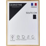 Cadre photo bois blanc 50x70cm - l'unit