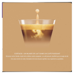 Caf au lait capsules cortado espresso macchiato nescafe dolce gusto - la bote de 16 capsules