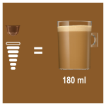 Caf au lait capsules intensit 7 compatible dolce gusto nescafe - le lot de 6 boites de 16 capsules