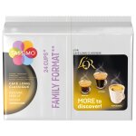 Caf dosettes long classique l'or compatible tassimo tassimo - le paquet de 24 dosettes