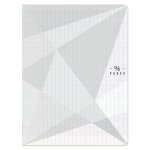 Cahier 24 x 32 cm - 96 pages - grands carreaux carrefour - le cahier
