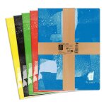 Cahier 24x32 cm - papier quadrill 5x5 mm - 96 pages carrefour - coloris alatoire