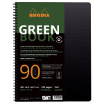Cahier greenbook microperfore - 22, 5 x 29, 7 cm - 160 pages - petit carreaux rhodia - la cahier