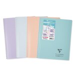 Cahier koverbook blush - 14, 8 x 21cm - 160 pages - petits carreaux clairefontaine - le cahier en coloris ...
