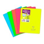 Cahier koverbook non - 17 x 22 cm - 96 pages - grands carreaux clairefontaine - le cahier en coloris ...