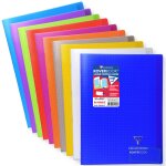 Cahier koverbook - polypro avec rabat - 21 x 29, 7 cm - 96 pages - petits carreaux clairefontaine - le ...