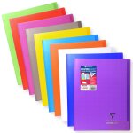 Cahier koverbook - polypro avec rabat - 24 x 32cm - 96 pages - petits carreaux clairefontaine - le cahier ...
