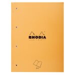 Bloc note perforé - 22, 3 x 29, 7 cm - 160 pages - grands carreaux rhodia - le bloc note Bloc note perforé - 22, 3 x 29, 7 cm - 160 pages - grands carreaux rhodia - le bloc note