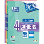 Cahier openflex - 24 x 32 cm - 96 pages - grands carreaux oxford - le lot de 4 cahiers Cahier openflex - 24 x 32 cm - 96 pages - grands carreaux oxford - le lot de 4 cahiers