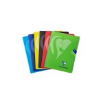 Cahier piqure 17x22cm 96 pages grands carreaux assorti clairefontaine - le cahier en coloris alatoire ...