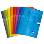 Cahier piqure - 24 x 32cm - 96 pages - grands carreaux clairefontaine - le cahier en coloris alatoire ...