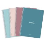 Cahier spirale microperforee 160x220 160 pages 5x5 papier rhodia - le cahier