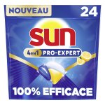 Capsules lave - vaisselle citron sun pro - expert - le sachet de 24 capsules
