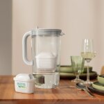 Carafe filtrante en verre brita - 2 cartouches maxtra pro all - in - 1 incluses