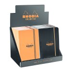 Carnet brochure lign� � �lastique 9x14cm 120 pages mod�le al�atoire rhodia - le carnet coloris al�atoire ...