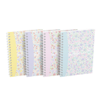 Carnet floral - 10, 5 x 14, 8 cm - 100 pages - petits carreaux oxford - le carnet en coloris al�atoire ...