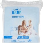 Cotons maxi carrés bébé change et toilette carrefour baby - le sachet de 200 cotons Cotons maxi carrés bébé change et toilette carrefour baby - le sachet de 200 cotons