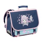 Cartable manga 2 compartiments 38x32x15cm bleu marine viquel - le cartable