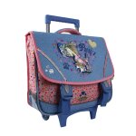 Cartable  roulettes 38 cm bleu carrefour - le cartable  roulettes
