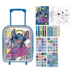 Cartable  roulettes trolley garni stitch disney - le cartable