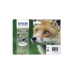 Cartouche d'encre d'origine noir + 3 couleurs renard t1285 epson - la cartouche d'encre