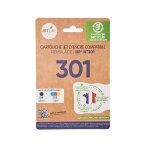 Pack de cartouches d'encre compatibles noire + 3 couleurs h - 301 jetline