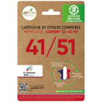 Cartouche d'encre compatible 3 couleurs 41 / 51 jetline - la cartouche de jet d'encre