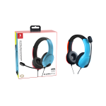 Casque gamer lvl40 bleu / rouge - nintendo switch pdp - le casque gamer