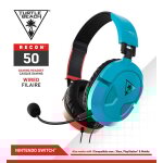 Casque gaming filaire recon 50n rouge / bleu turtle beach