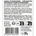 Caviar d'aubergines  tartiner florelli - le bocal de 190 g