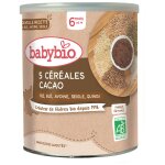 Crales bb ds 6 mois 5 crales cacao bio babybio - la boite de 220 g