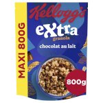 Céréales extra pépites chocolat au lait kellogg's - le sachet de 800g Céréales extra pépites chocolat au lait kellogg's - le sachet de 800g