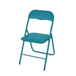 Chaise pliante 44x45, 7x79 cm - bleu carrefour home - la chaise pliante