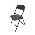 Chaise pliante 44x45, 7x79 cm - gris carrefour home - la chaise pliante