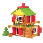 Mon chalet en bois 135 pices jeujura - le jouet