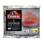Chateaubriands dans le filet tendres et fondants charal - la barquette de 2 - 280g