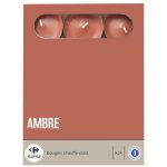 Chauffe plat ambre - le lot de 24 carrefour home - la boite de 24