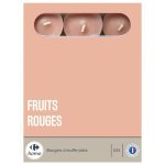 Chauffe plat fruits rouges - le lot de 24 carrefour home - la boite de 24