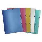 Chemise  lastique 3 rabats 24 cm x 32 cm - en polypro opaque mtallis clairefontaine - la chemise ...