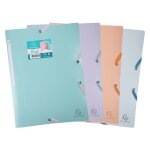 Chemise  lastiques 3 rabats blush pastel - 24 x 32 cm - en polypro exacompta - la chemise en coloris ...