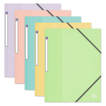 Chemise � �lastiques 3 rabats school life - 21 x 29, 7 cm - en polypro oxford - la chemise en coloris ...