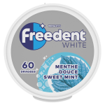 Chewing - gum menthe douce sans sucres freedent white - la boîte de 60 dragées Chewing - gum menthe douce sans sucres freedent white - la boîte de 60 dragées