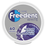 Chewing - gum menthe forte sans sucres freedent white - la boîte de 60 dragées Chewing - gum menthe forte sans sucres freedent white - la boîte de 60 dragées