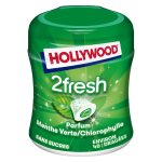 Chewing gum menthe verte chlorophylle sans sucres hollywood - la boite de 40 drages