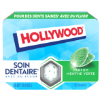 Chewing - gum menthe verte sans sucres hollywood - les 3 boites de 17g