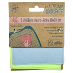 Chiffon microfibre 10 cm x 10cm ma plume eco - le chiffon coloris alatoire