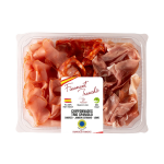 Chiffonnade trio spaniolo chorizo jambon serrano lomo corte del gusto - la barquette de 160g