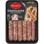 Chipolatas aux herbes de provence label rouge bigard - la barquette de 6 - 330g Chipolatas aux herbes de provence label rouge bigard - la barquette de 6 - 330g